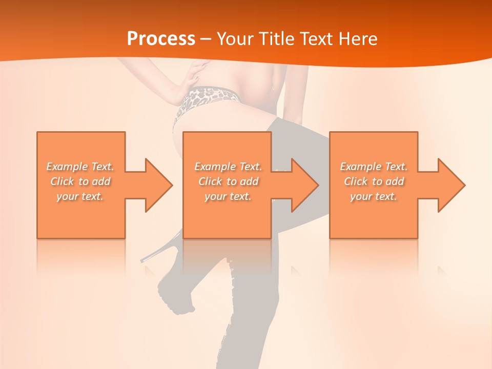 Sensual Fashion Slim PowerPoint Template