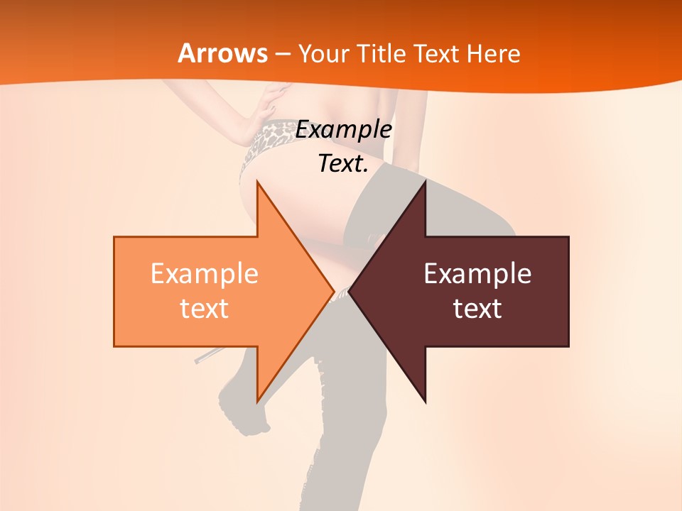Sensual Fashion Slim PowerPoint Template