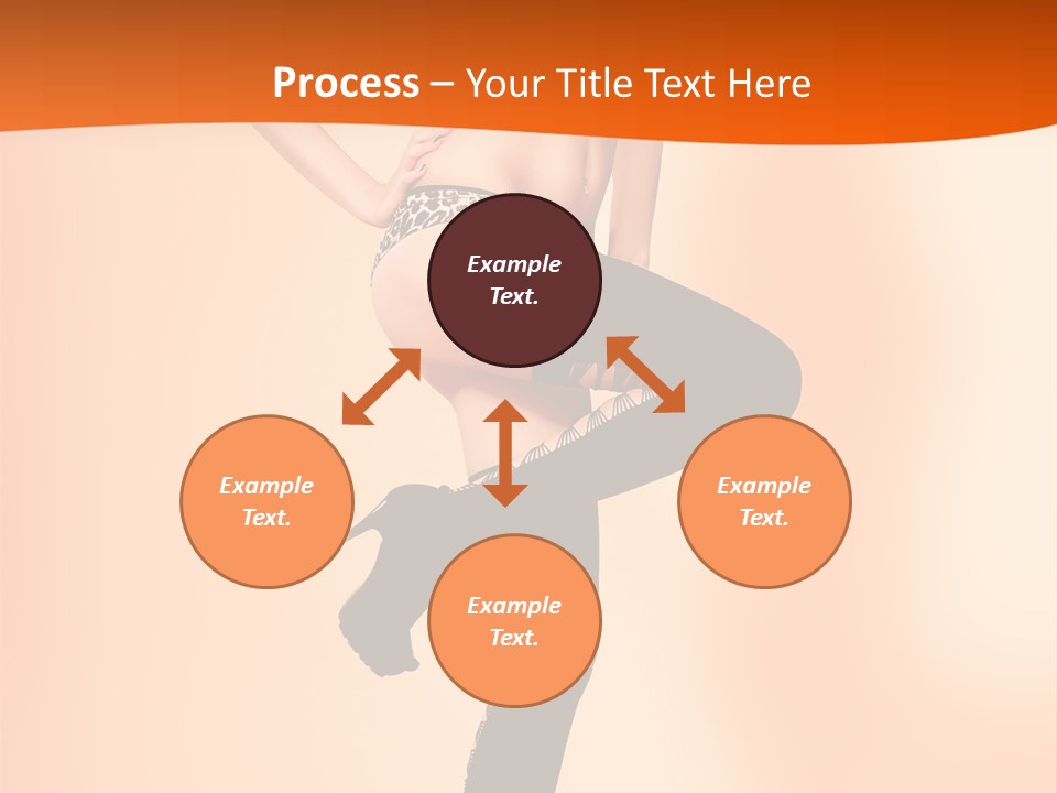 Sensual Fashion Slim PowerPoint Template