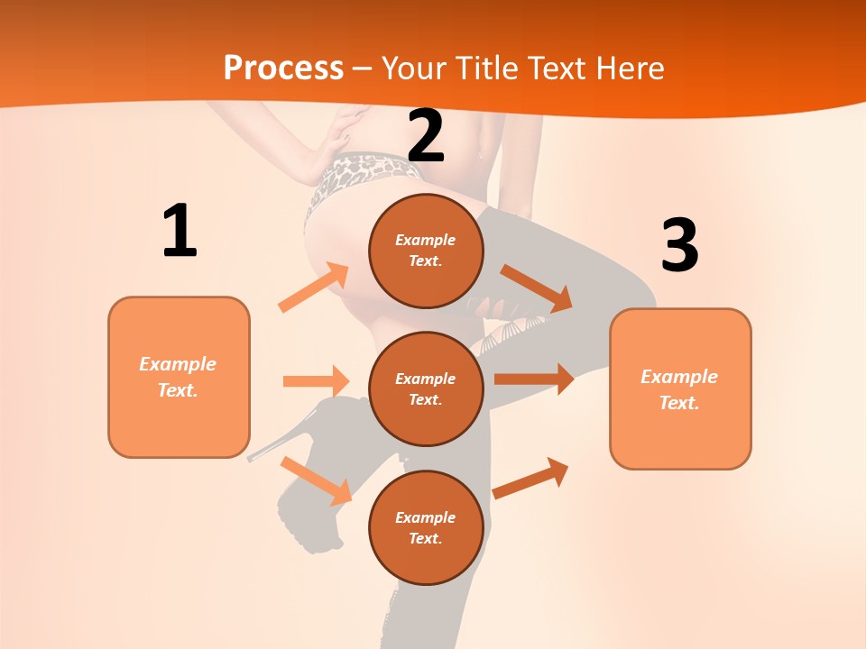 Sensual Fashion Slim PowerPoint Template