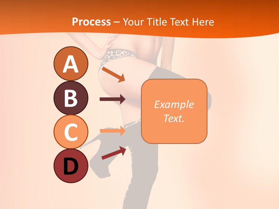 Sensual Fashion Slim PowerPoint Template