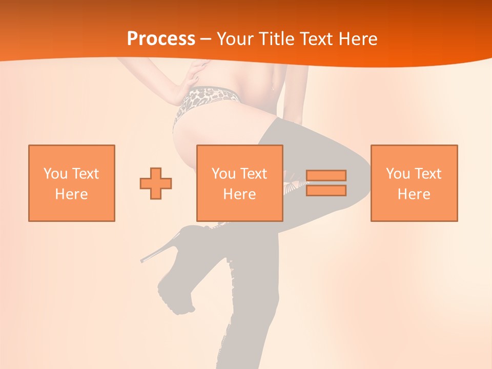 Sensual Fashion Slim PowerPoint Template