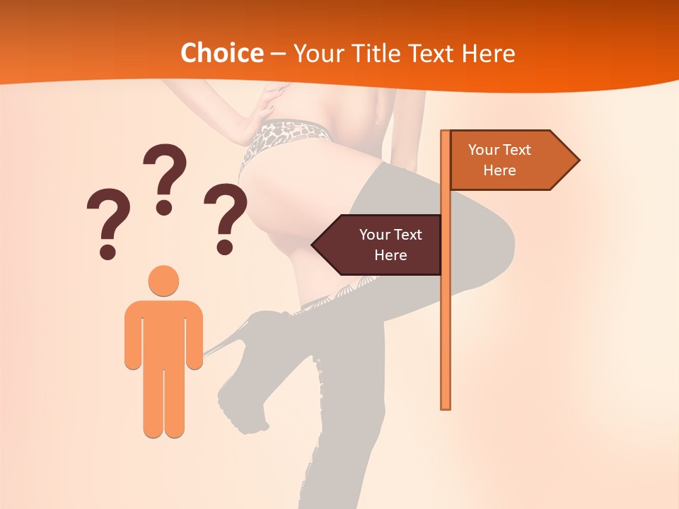 Sensual Fashion Slim PowerPoint Template
