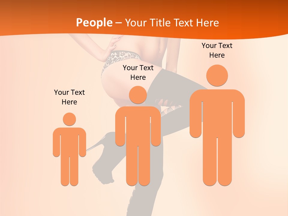 Sensual Fashion Slim PowerPoint Template