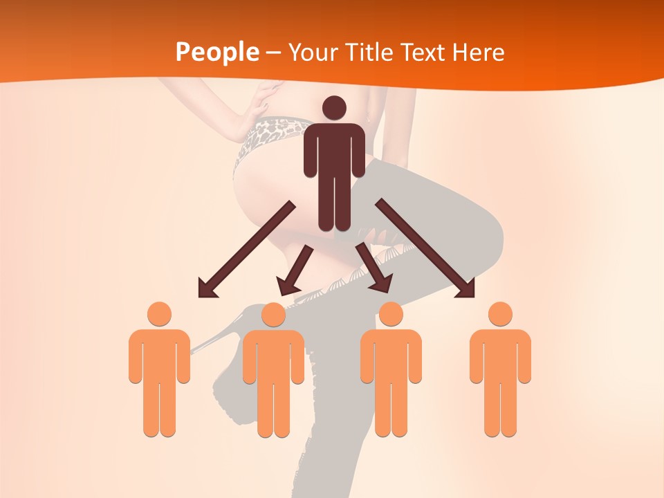 Sensual Fashion Slim PowerPoint Template