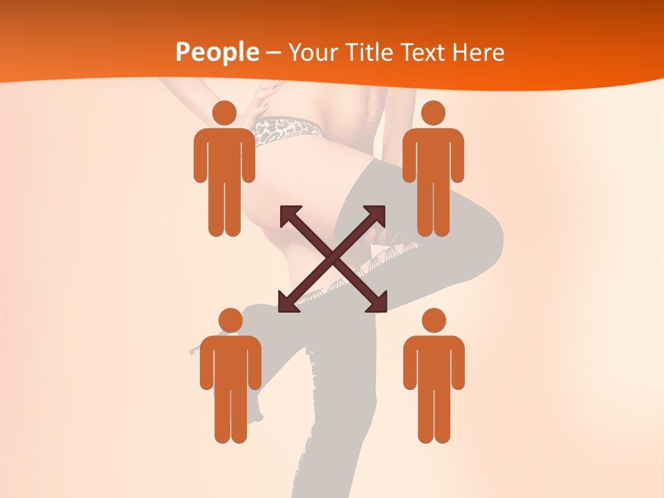 Sensual Fashion Slim PowerPoint Template