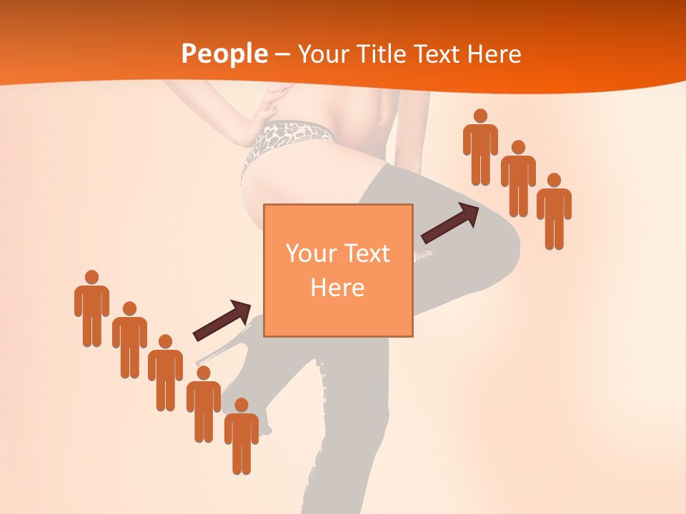 Sensual Fashion Slim PowerPoint Template