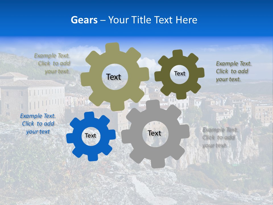 Cliff Height Rocky PowerPoint Template