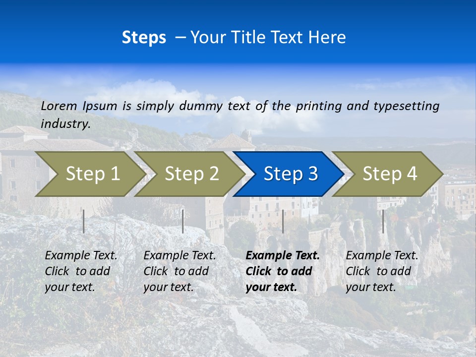 Cliff Height Rocky PowerPoint Template