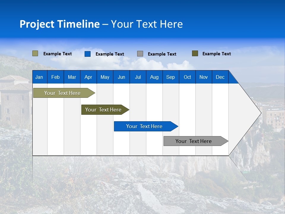 Cliff Height Rocky PowerPoint Template