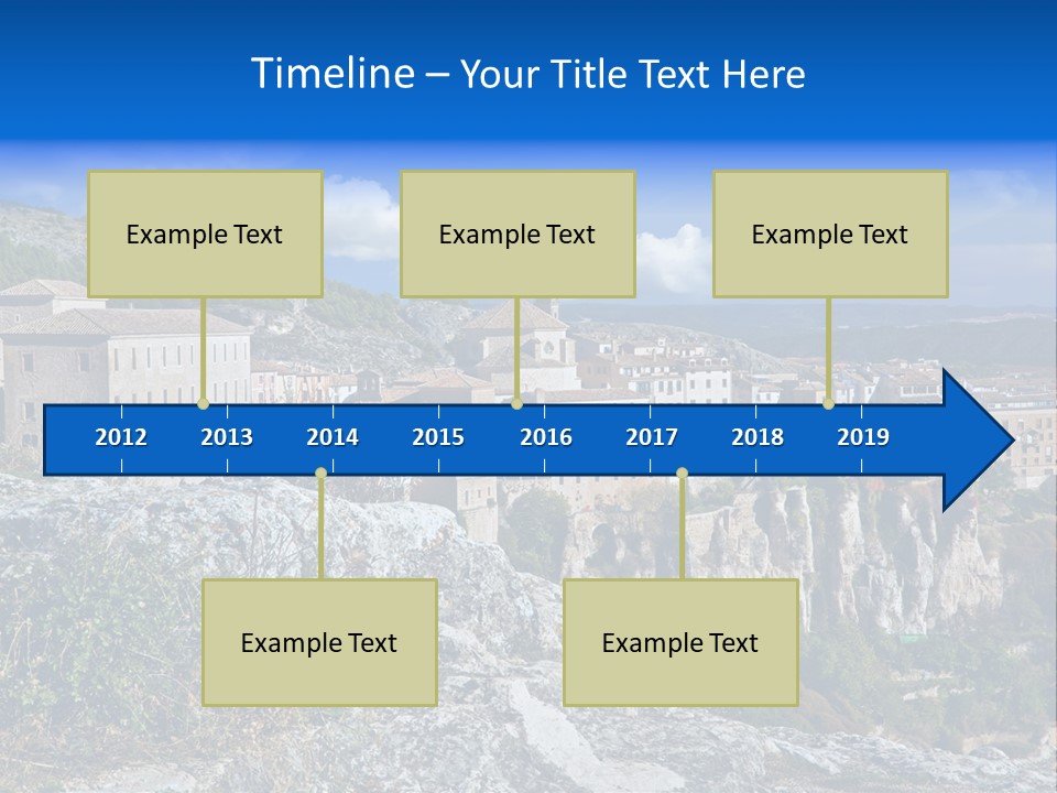 Cliff Height Rocky PowerPoint Template