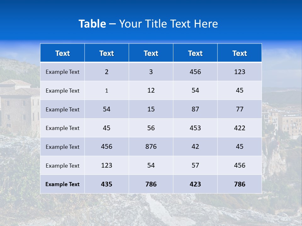 Cliff Height Rocky PowerPoint Template
