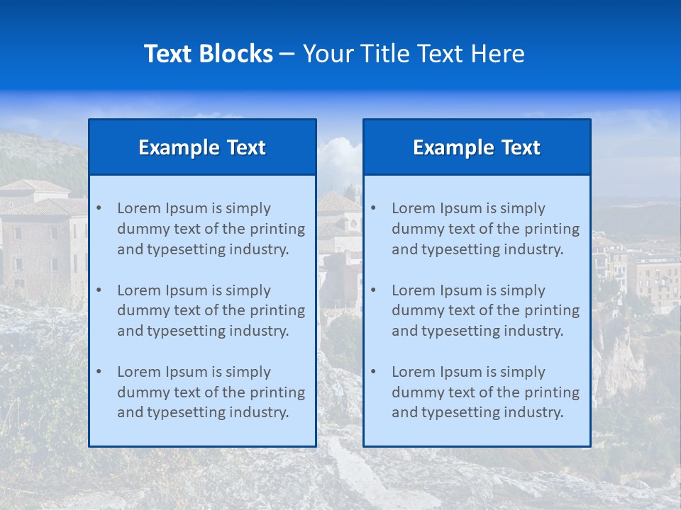 Cliff Height Rocky PowerPoint Template