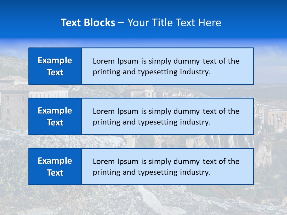 Cliff Height Rocky PowerPoint Template