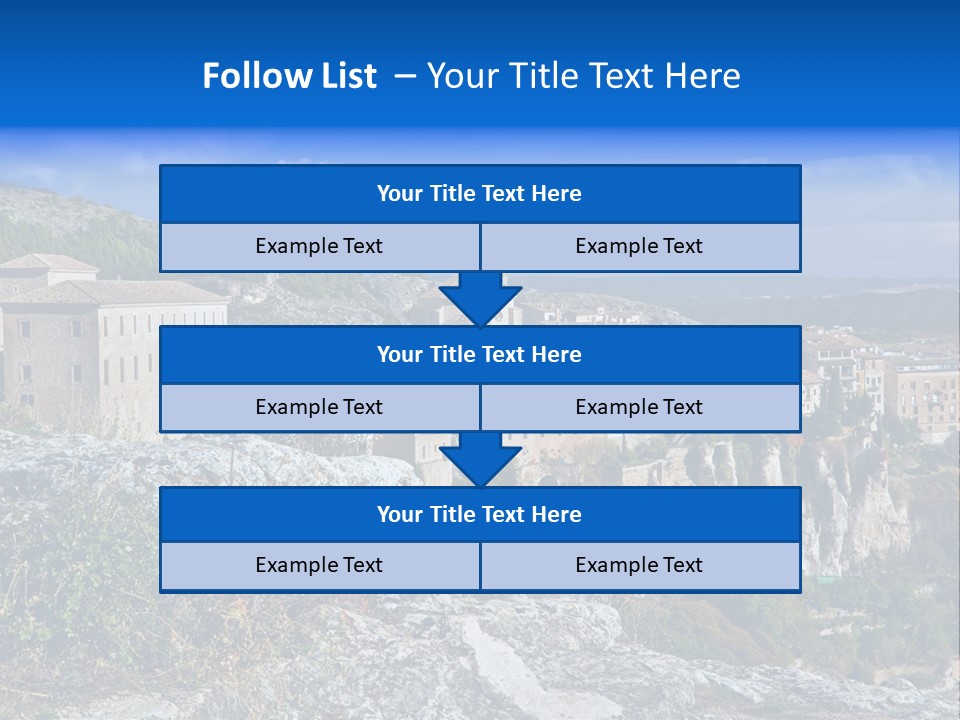 Cliff Height Rocky PowerPoint Template