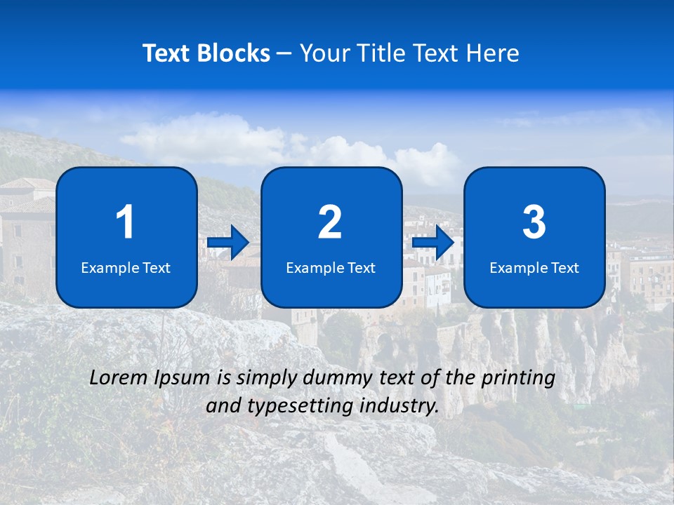 Cliff Height Rocky PowerPoint Template