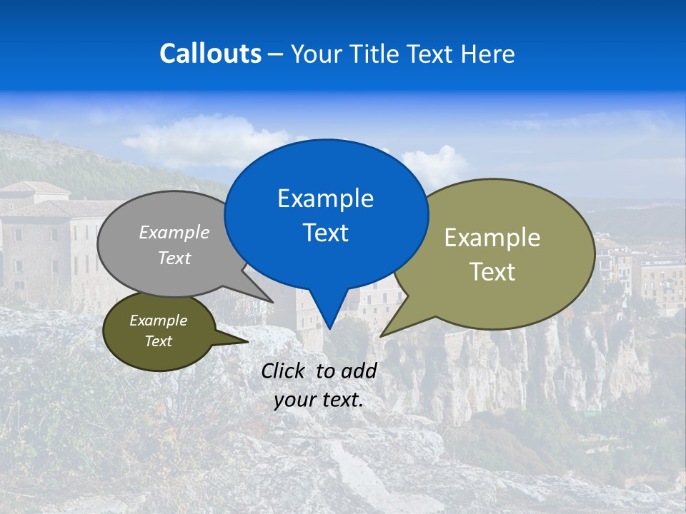 Cliff Height Rocky PowerPoint Template