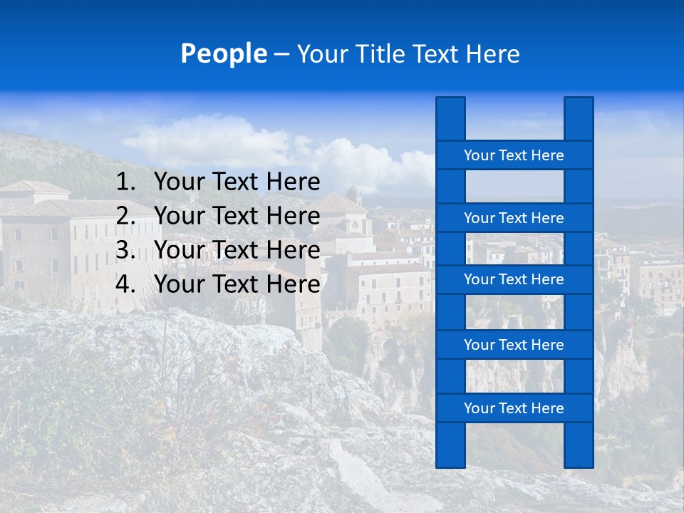 Cliff Height Rocky PowerPoint Template