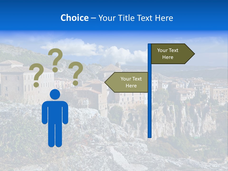 Cliff Height Rocky PowerPoint Template