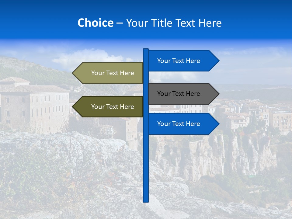 Cliff Height Rocky PowerPoint Template