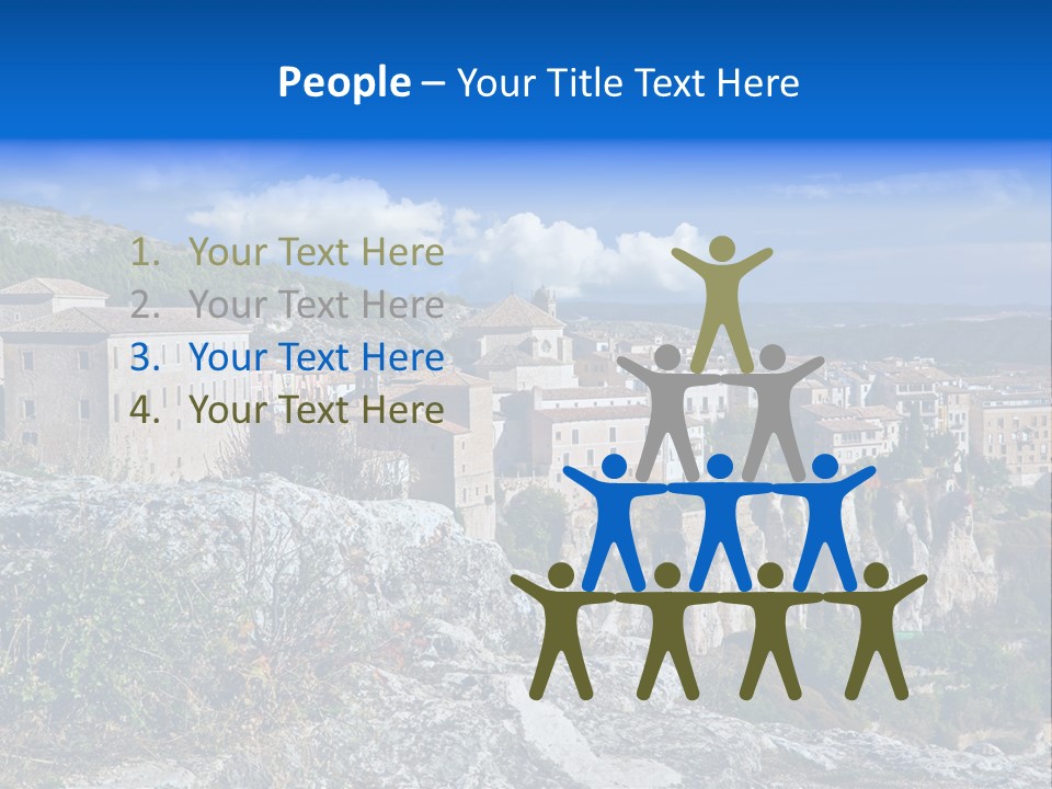 Cliff Height Rocky PowerPoint Template