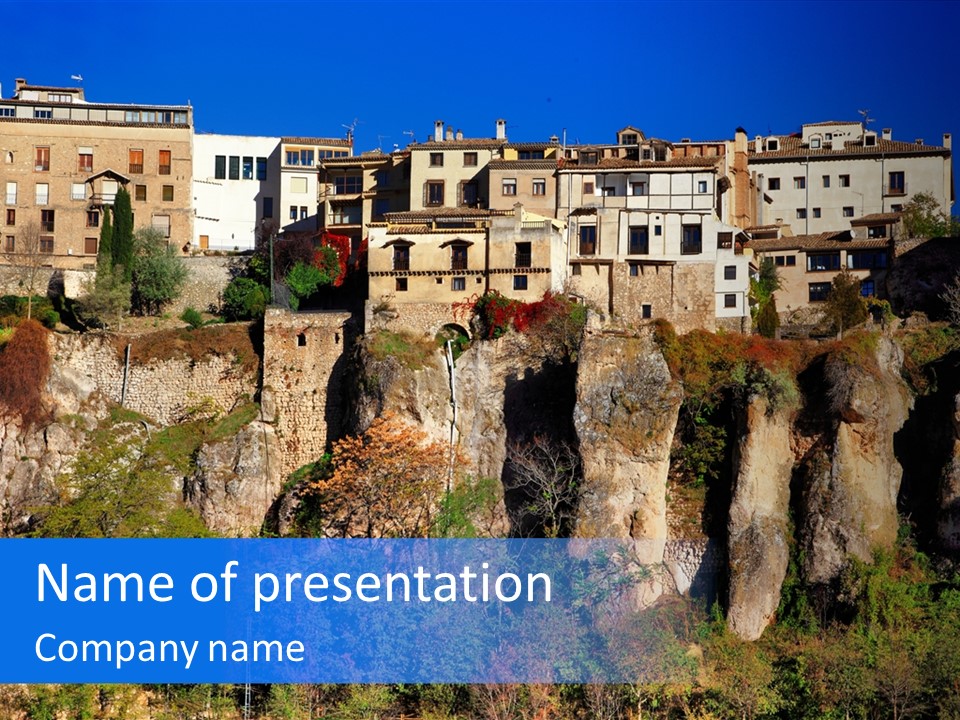 Panoramic Monument Landscape PowerPoint Template