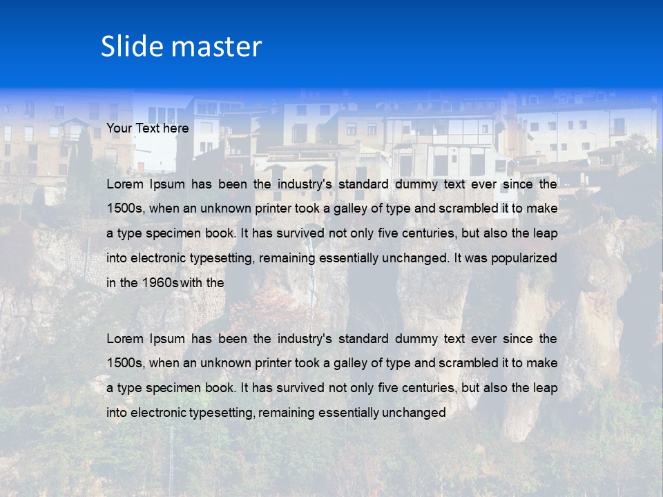 Panoramic Monument Landscape PowerPoint Template