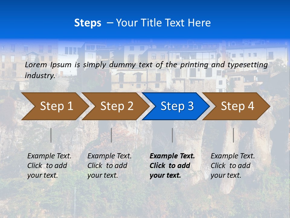 Panoramic Monument Landscape PowerPoint Template
