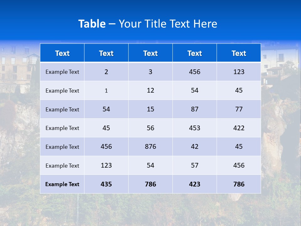 Panoramic Monument Landscape PowerPoint Template