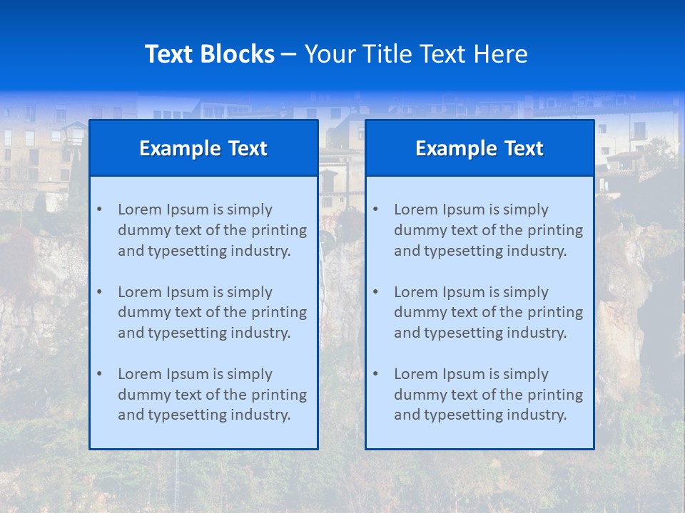 Panoramic Monument Landscape PowerPoint Template