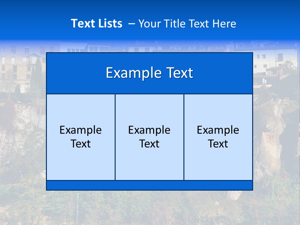 Panoramic Monument Landscape PowerPoint Template