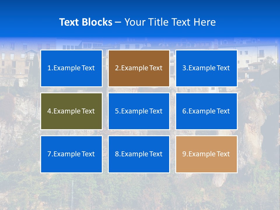 Panoramic Monument Landscape PowerPoint Template