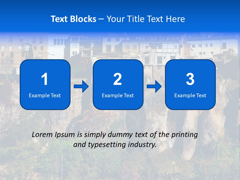 Panoramic Monument Landscape PowerPoint Template