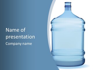 Eating Gallon Refreshment PowerPoint Template