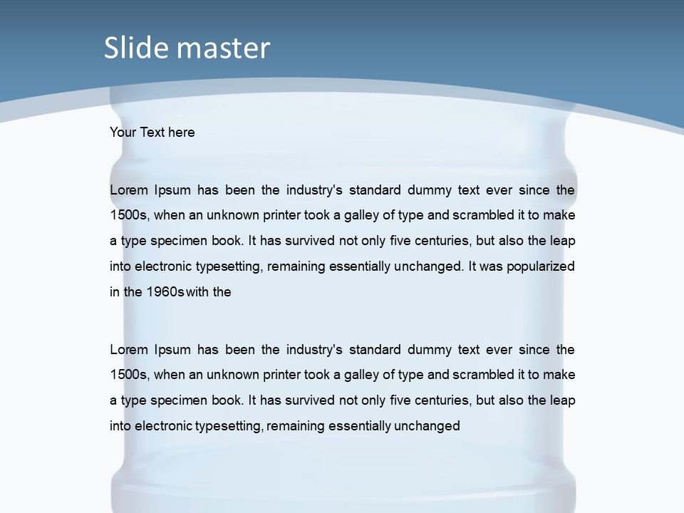 Eating Gallon Refreshment PowerPoint Template