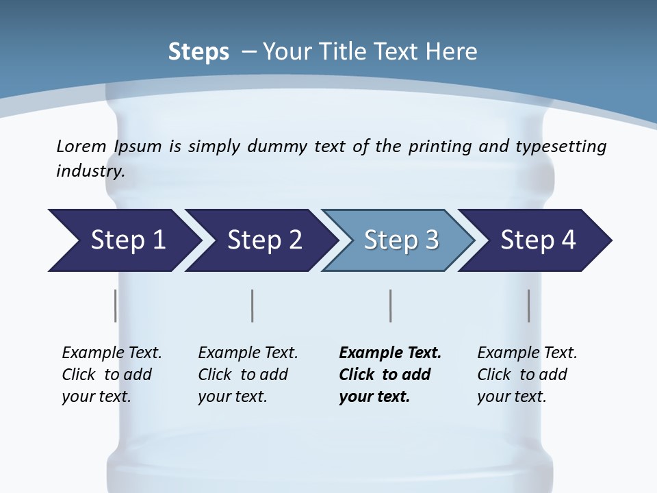 Eating Gallon Refreshment PowerPoint Template