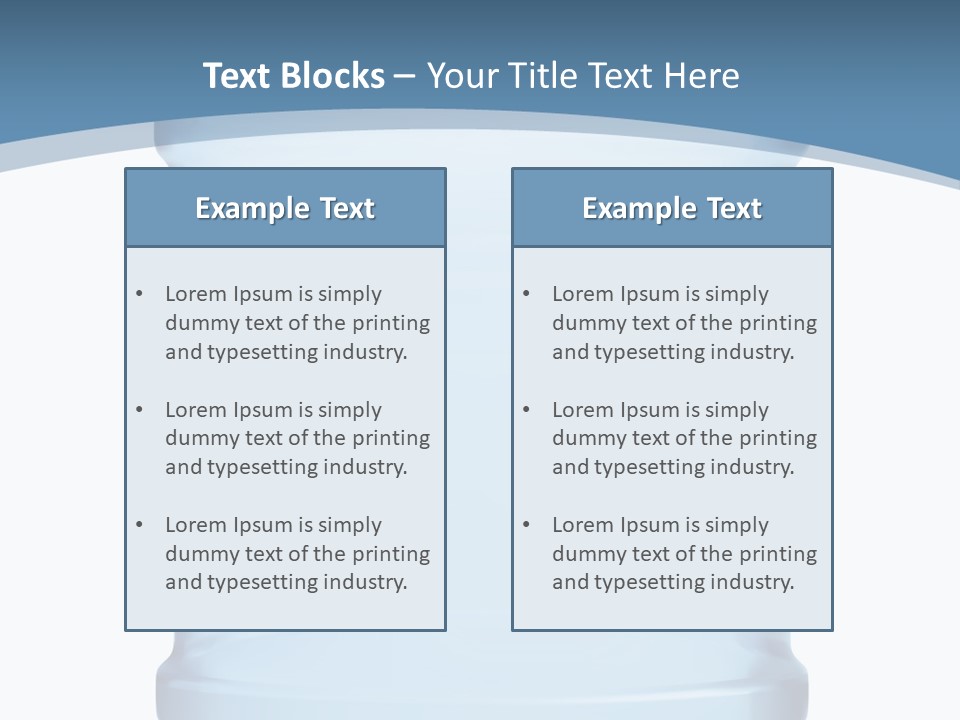 Eating Gallon Refreshment PowerPoint Template