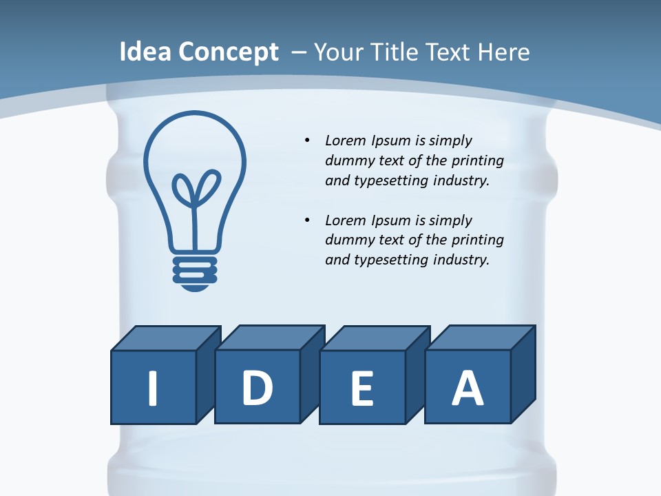 Eating Gallon Refreshment PowerPoint Template