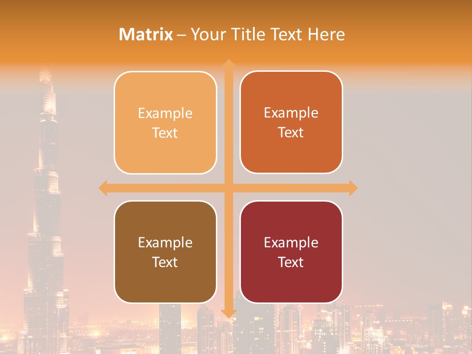 Orange Middle Uae PowerPoint Template