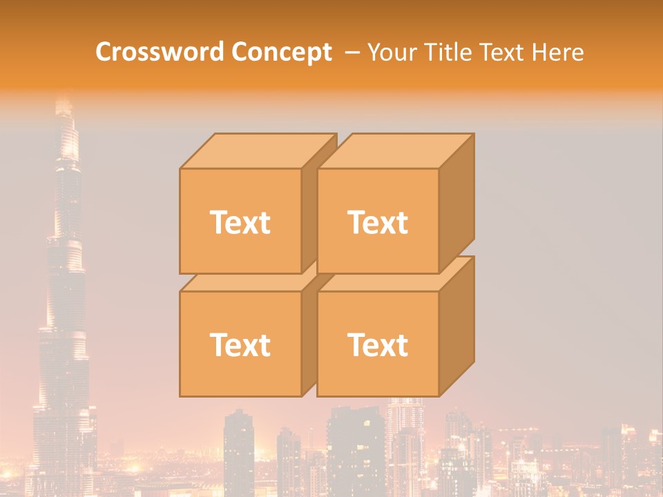 Orange Middle Uae PowerPoint Template