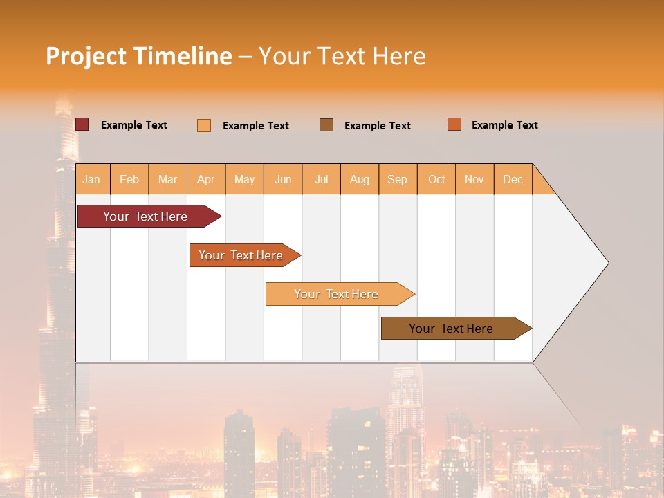 Orange Middle Uae PowerPoint Template