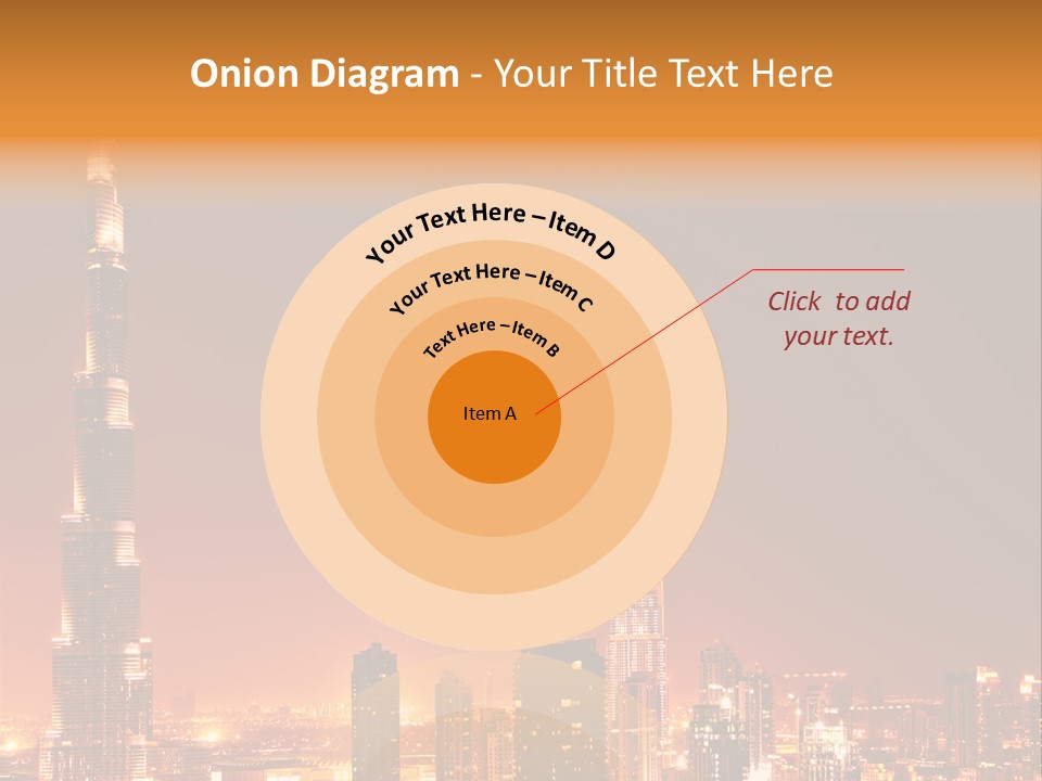 Orange Middle Uae PowerPoint Template
