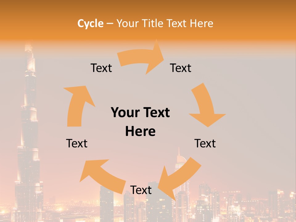 Orange Middle Uae PowerPoint Template