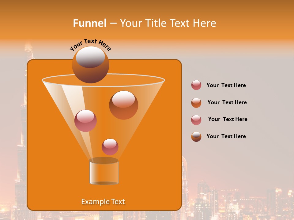 Orange Middle Uae PowerPoint Template