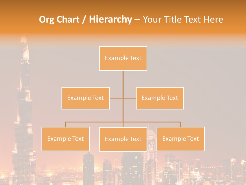 Orange Middle Uae PowerPoint Template