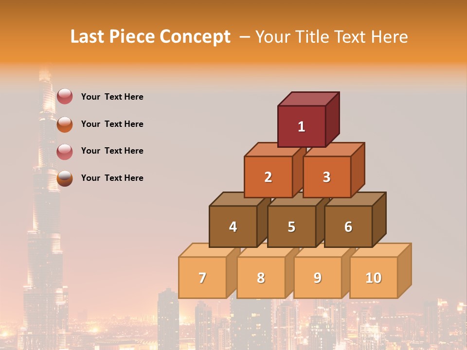 Orange Middle Uae PowerPoint Template