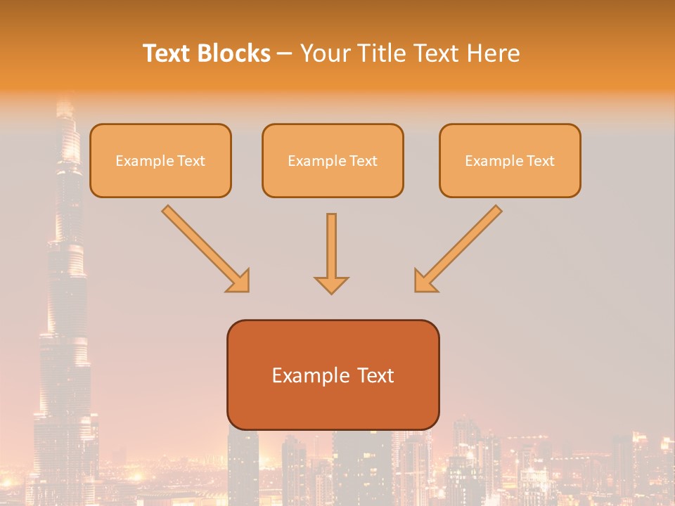 Orange Middle Uae PowerPoint Template