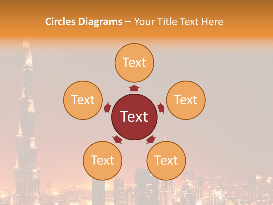 Orange Middle Uae PowerPoint Template