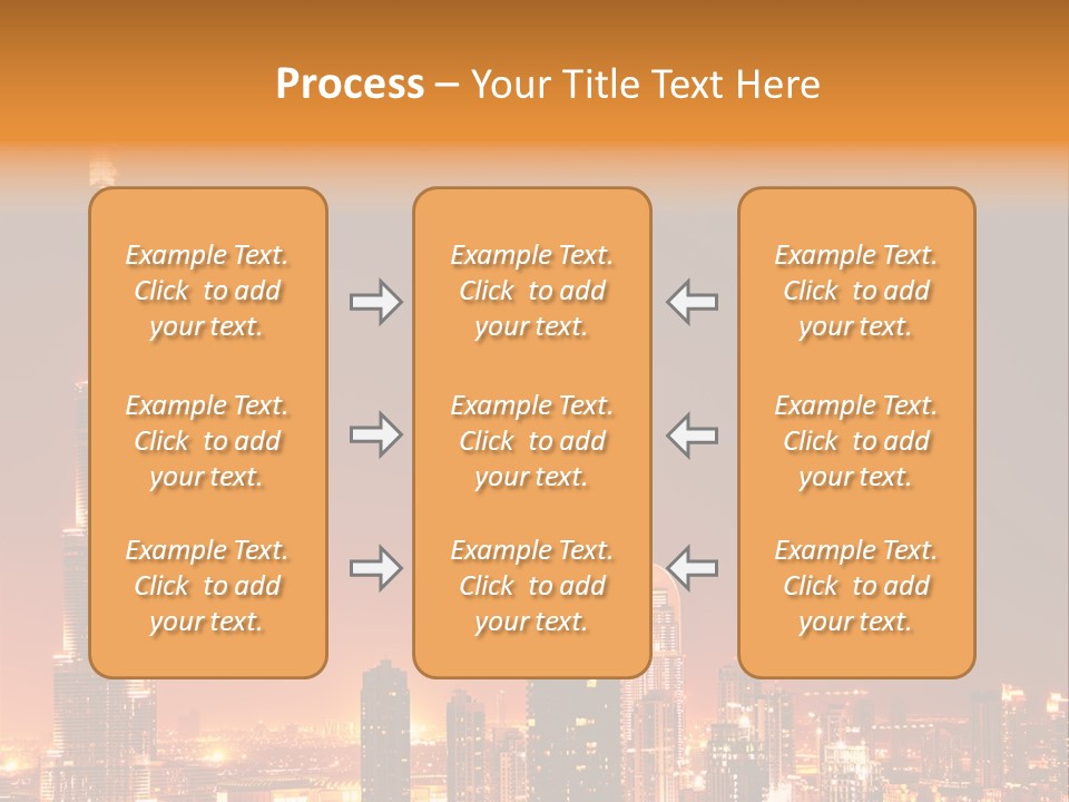 Orange Middle Uae PowerPoint Template