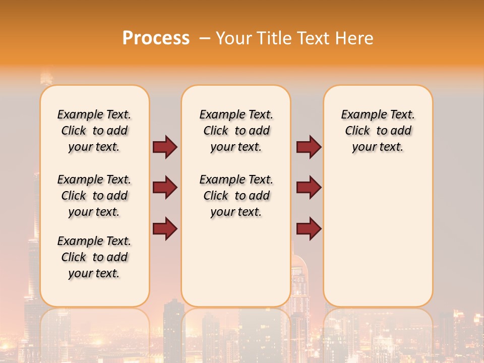 Orange Middle Uae PowerPoint Template